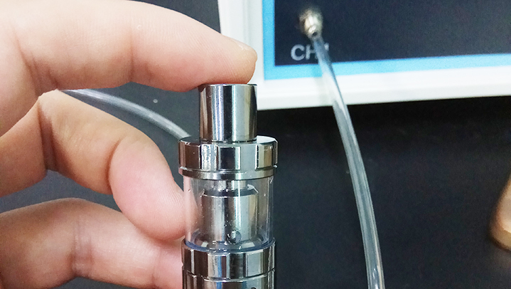 電子煙氣密性測試現(xiàn)場